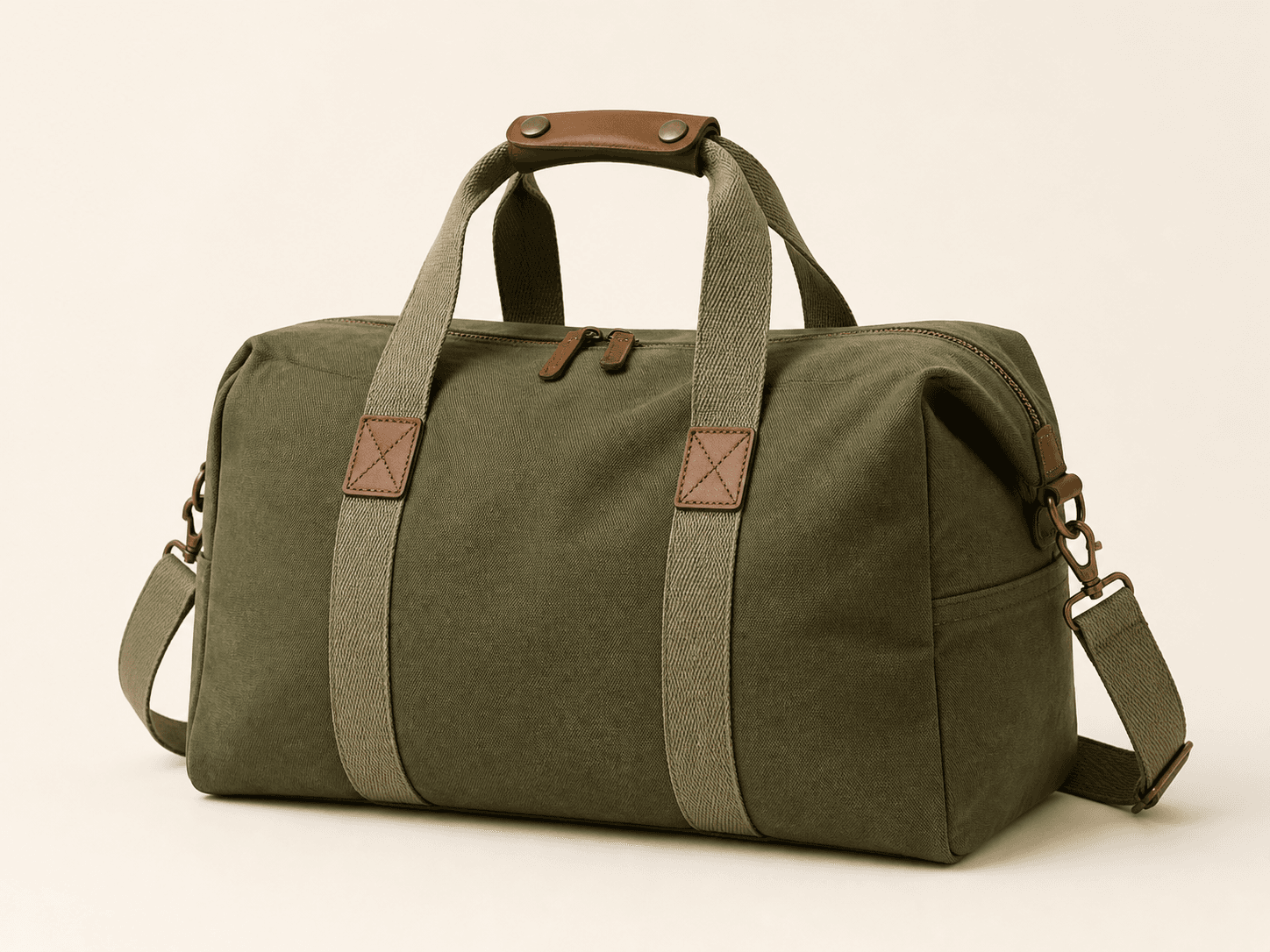 Canvas weekender bag